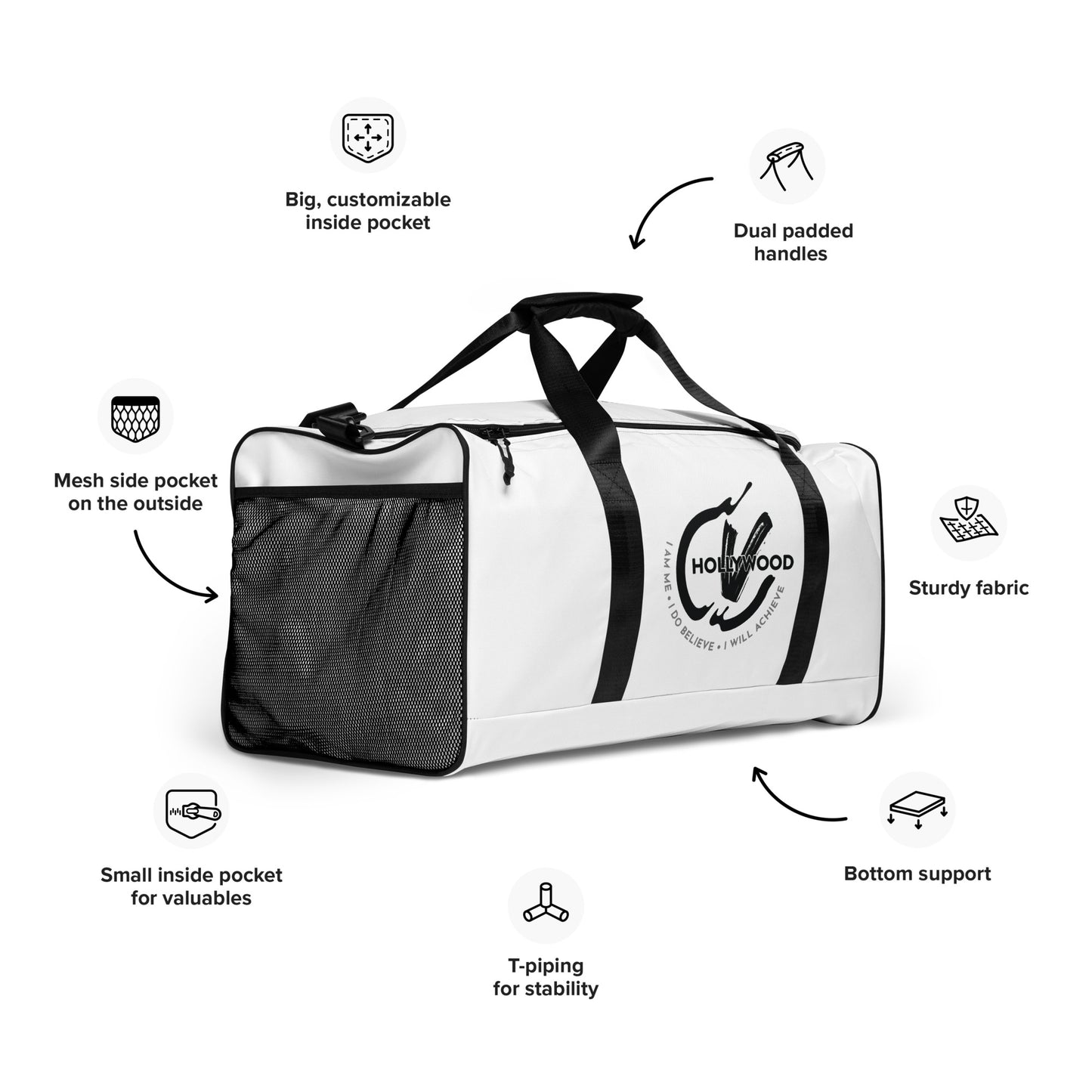 Hollywood V Fitness Duffle bag