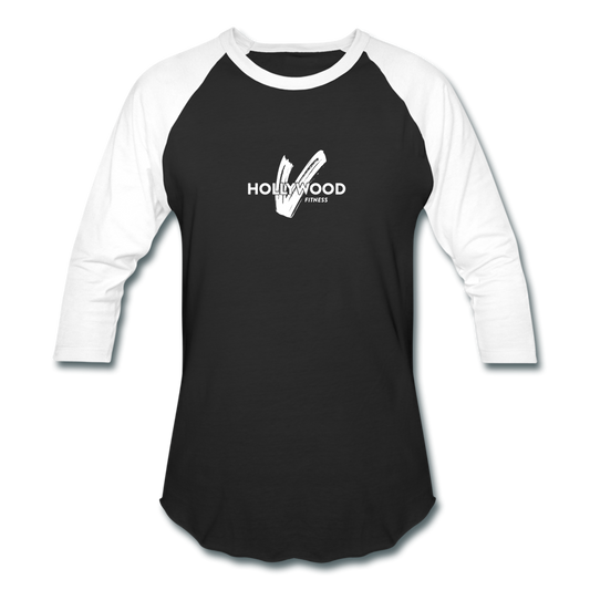 Hollywood V Fitness Baseball T-Shirt - black/white