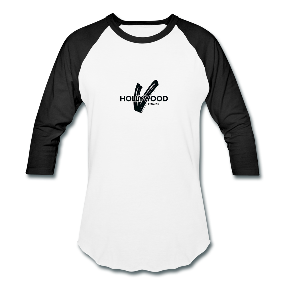 Hollywood V Fitness Baseball T-Shirt - white/black