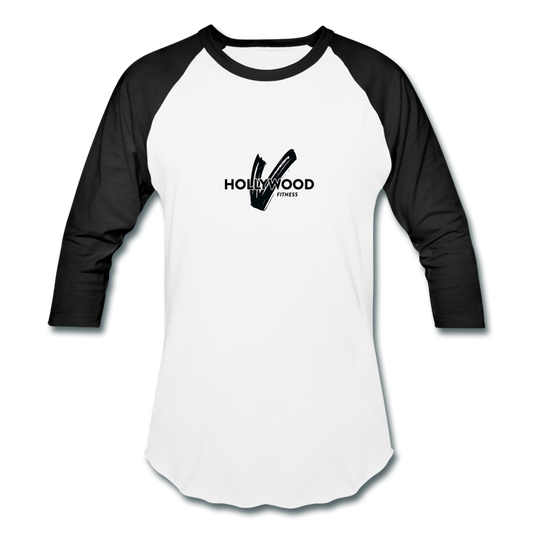 Hollywood V Fitness Baseball T-Shirt - white/black