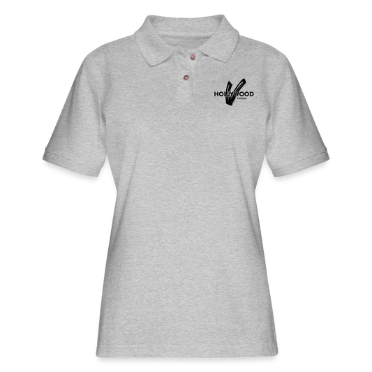 Women's Pique Polo Shirt - heather gray