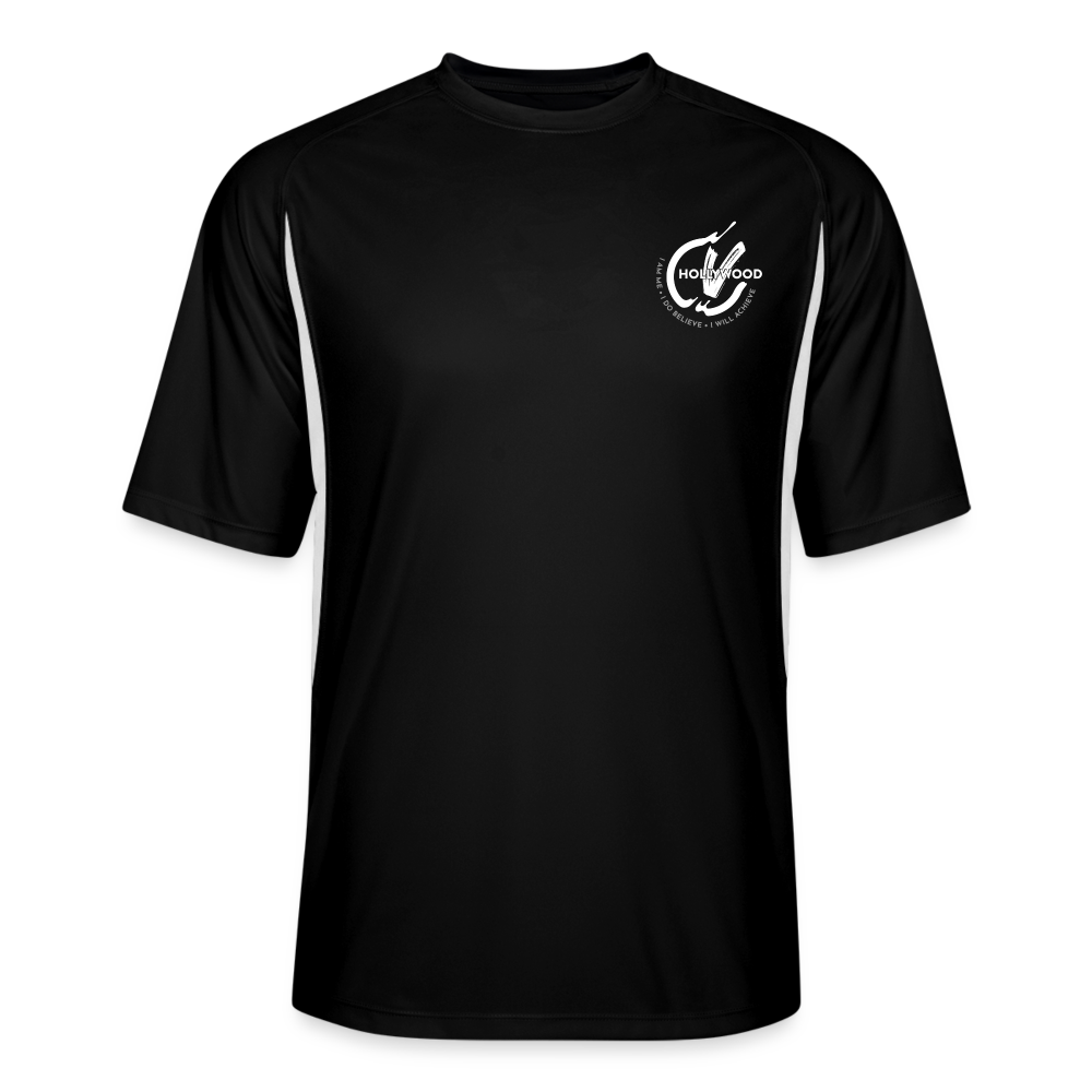 Men’s Cooling Performance Color Blocked Jersey - black/white