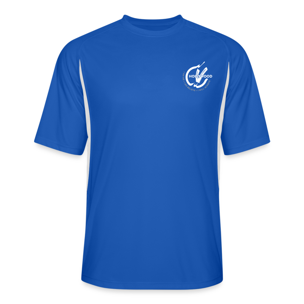 Men’s Cooling Performance Color Blocked Jersey - royal/white